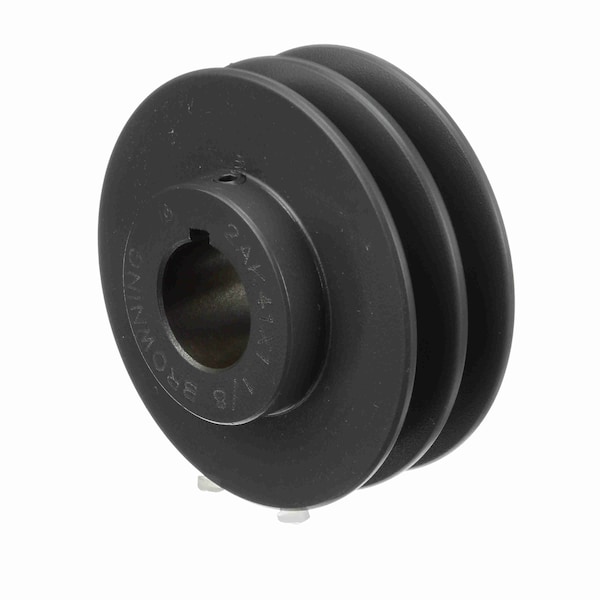 2 Groove Cast Iron Fhp - Finished Bore Sheave, 2AK41X 1 1/8